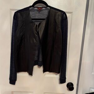 7 For All Mankind Black and Blue Women's Blazer